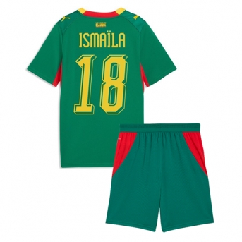 Billige Fotballdrakt Senegal Ismaila Sarr #18 Replika Bortedraktsett Barn VM 2026 Kortermet (med bukser)